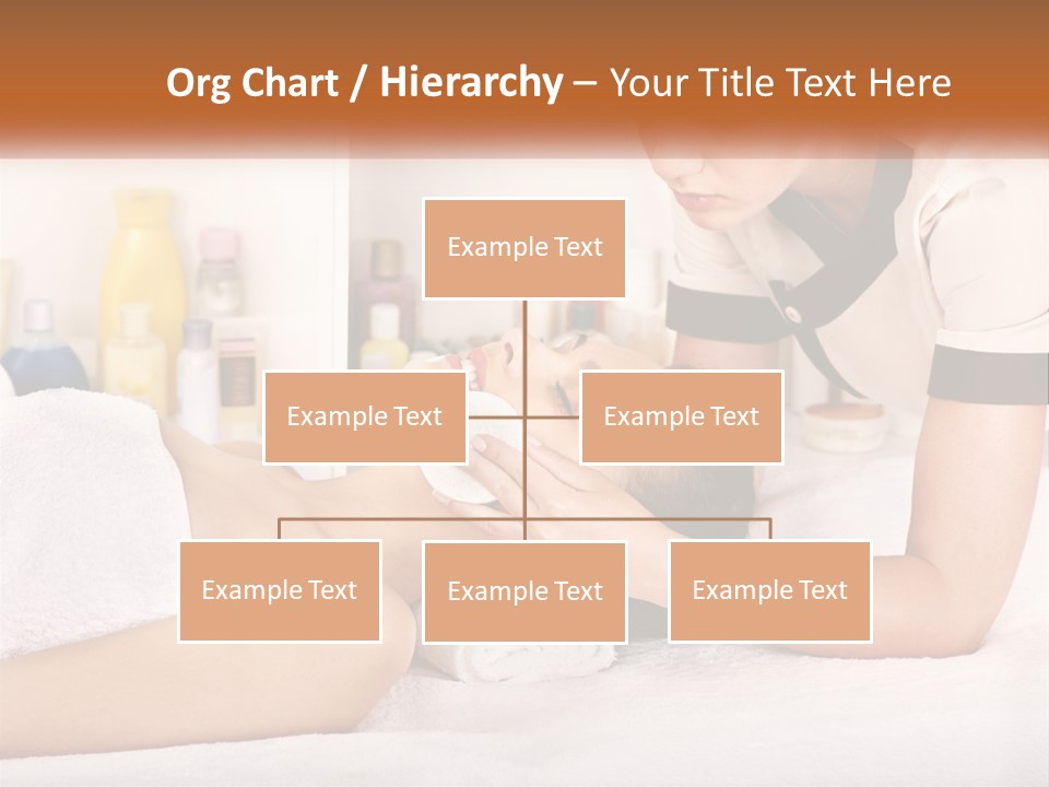 A Woman Getting A Facial Massage From A Man PowerPoint Template
