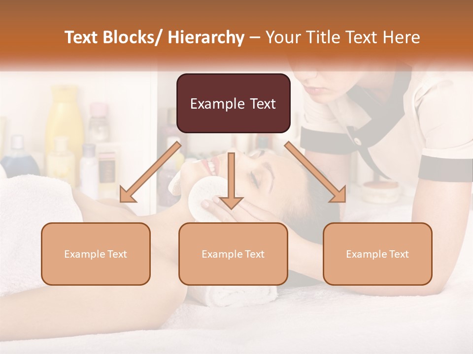 A Woman Getting A Facial Massage From A Man PowerPoint Template