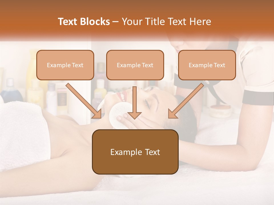 A Woman Getting A Facial Massage From A Man PowerPoint Template