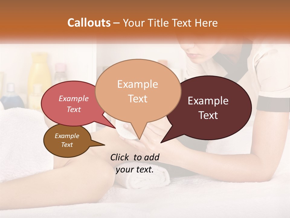 A Woman Getting A Facial Massage From A Man PowerPoint Template