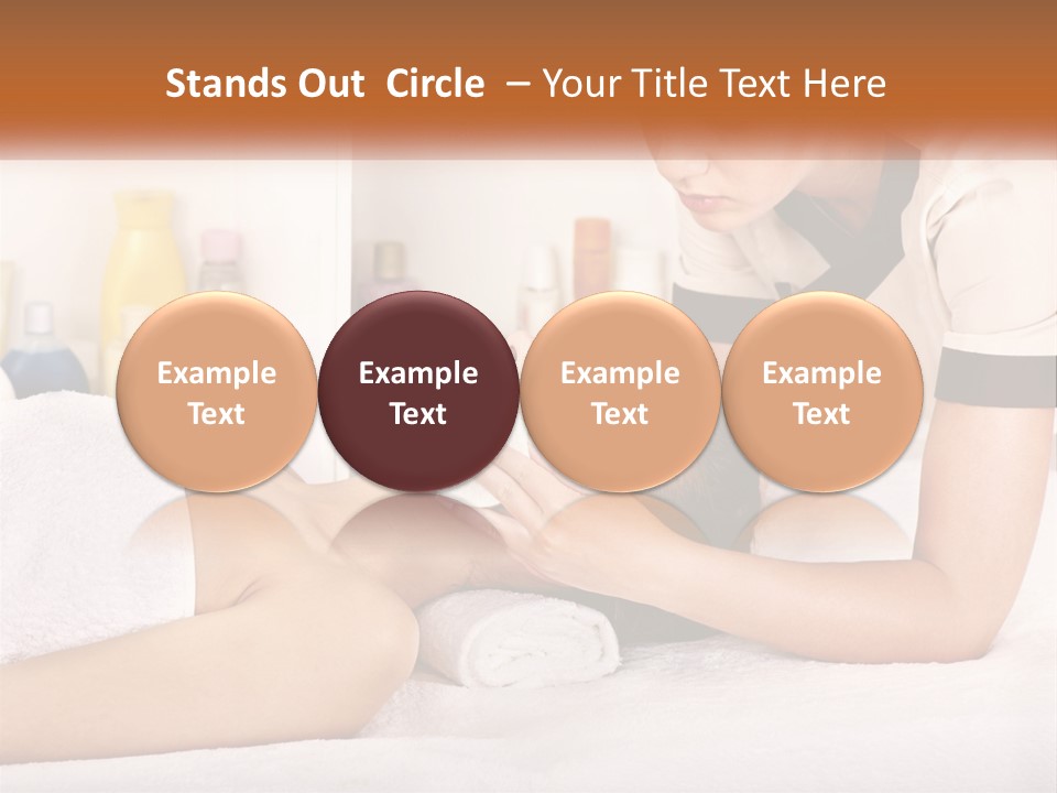 A Woman Getting A Facial Massage From A Man PowerPoint Template