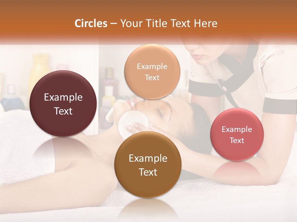 A Woman Getting A Facial Massage From A Man PowerPoint Template