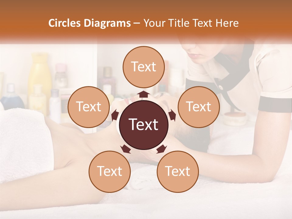 A Woman Getting A Facial Massage From A Man PowerPoint Template