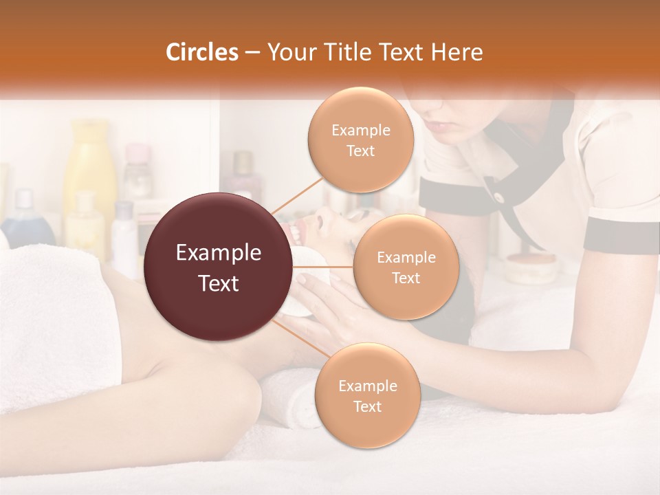 A Woman Getting A Facial Massage From A Man PowerPoint Template