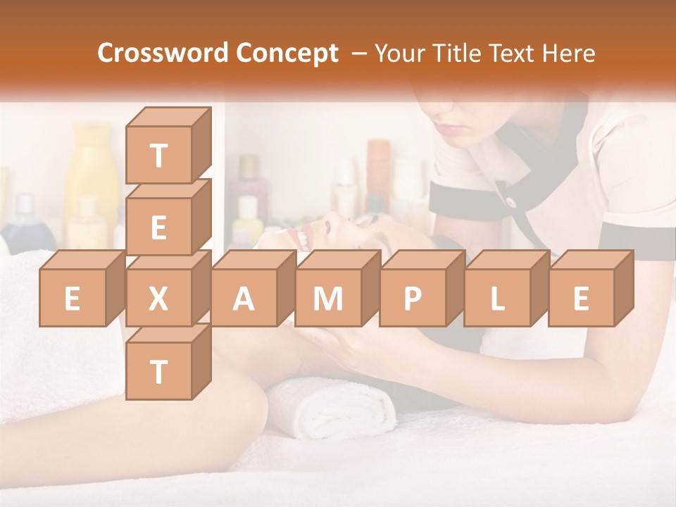 A Woman Getting A Facial Massage From A Man PowerPoint Template