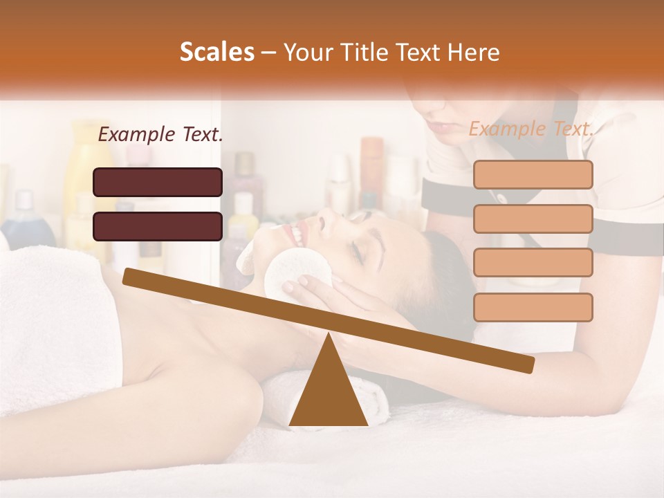 A Woman Getting A Facial Massage From A Man PowerPoint Template