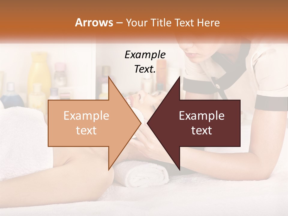 A Woman Getting A Facial Massage From A Man PowerPoint Template