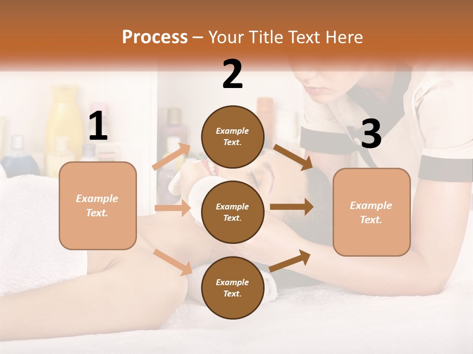 A Woman Getting A Facial Massage From A Man PowerPoint Template