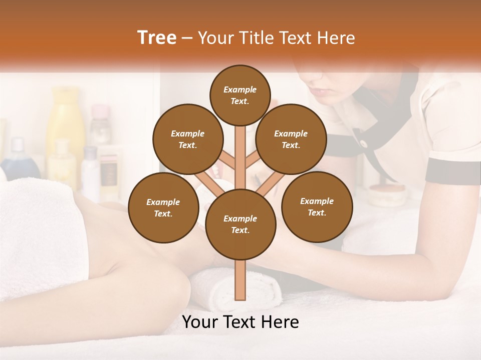 A Woman Getting A Facial Massage From A Man PowerPoint Template