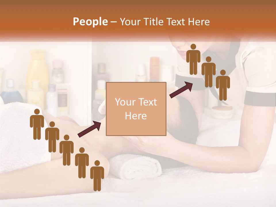 A Woman Getting A Facial Massage From A Man PowerPoint Template