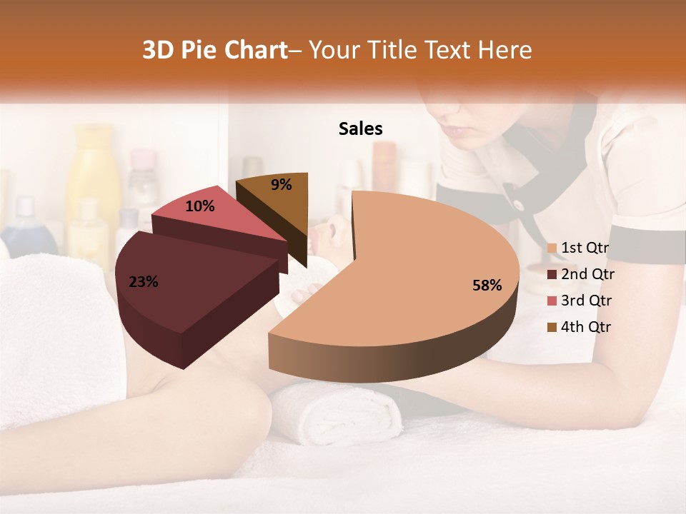 A Woman Getting A Facial Massage From A Man PowerPoint Template