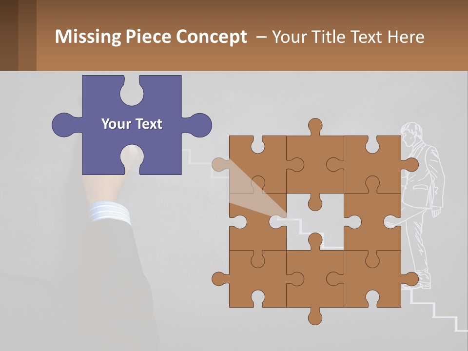 A Person Drawing A Stair With A Marker On A Chalkboard PowerPoint Template