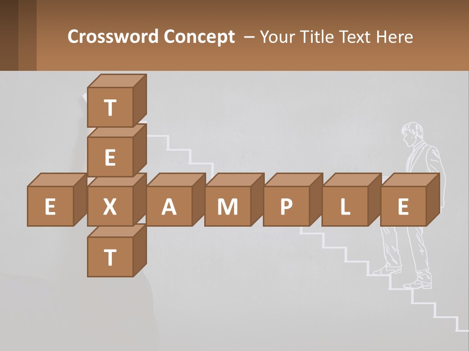 A Person Drawing A Stair With A Marker On A Chalkboard PowerPoint Template