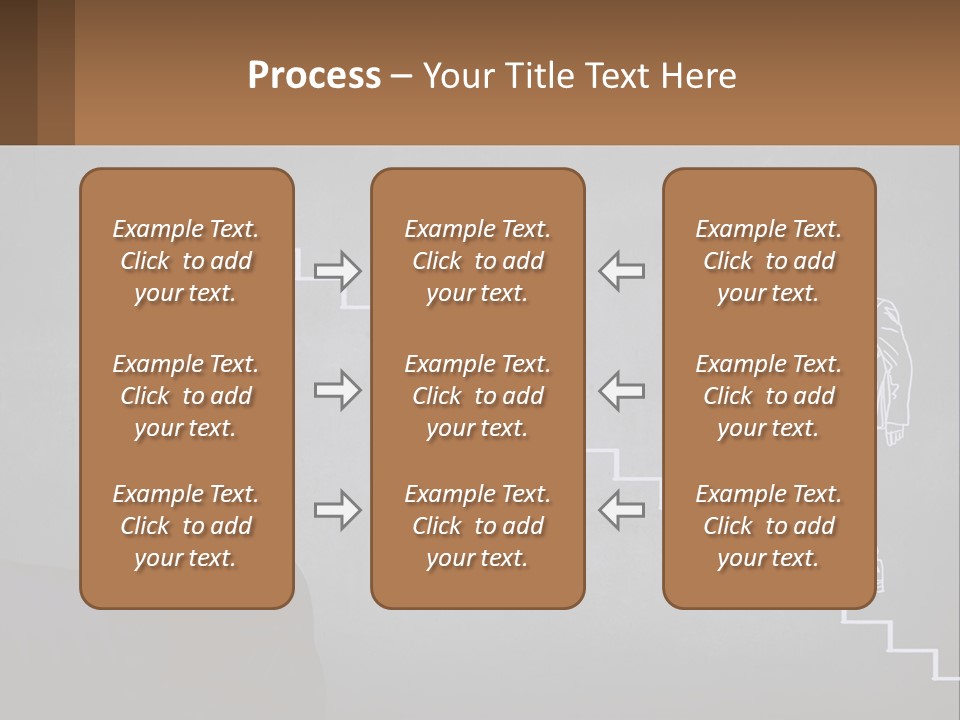 A Person Drawing A Stair With A Marker On A Chalkboard PowerPoint Template