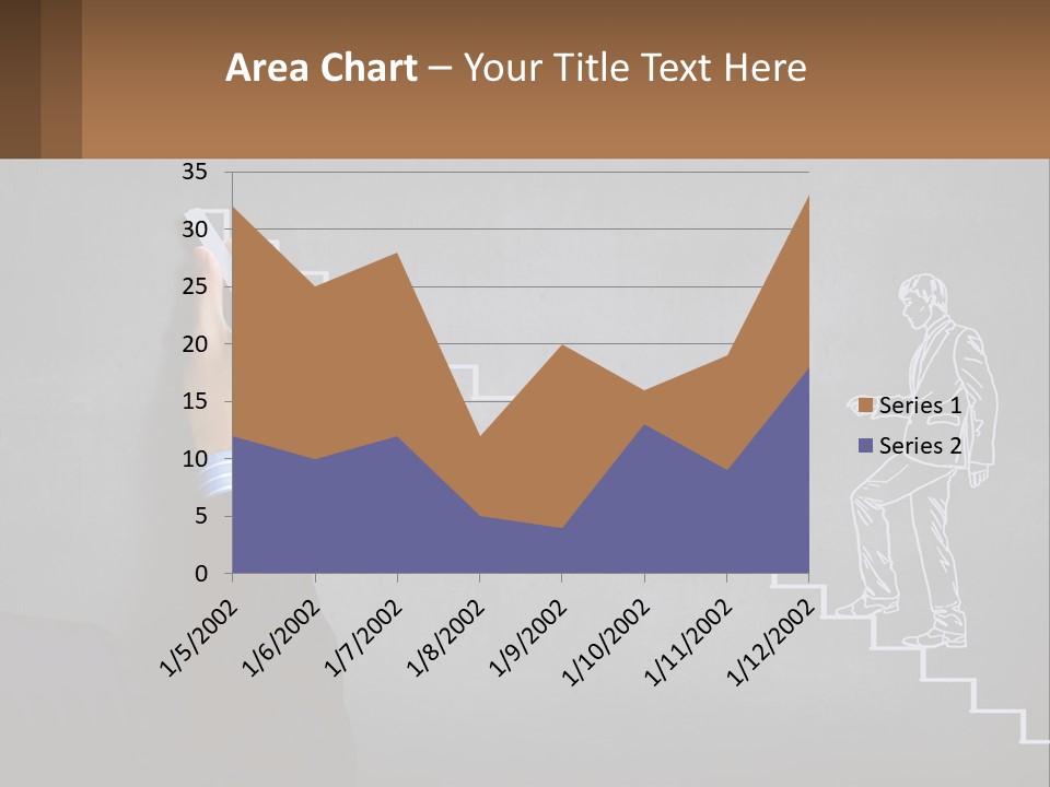 A Person Drawing A Stair With A Marker On A Chalkboard PowerPoint Template