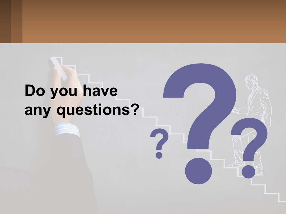 A Person Drawing A Stair With A Marker On A Chalkboard PowerPoint Template