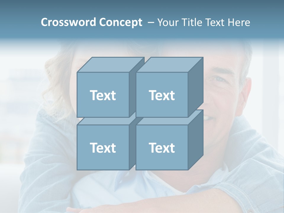 A Man And Woman Are Smiling For The Camera PowerPoint Template