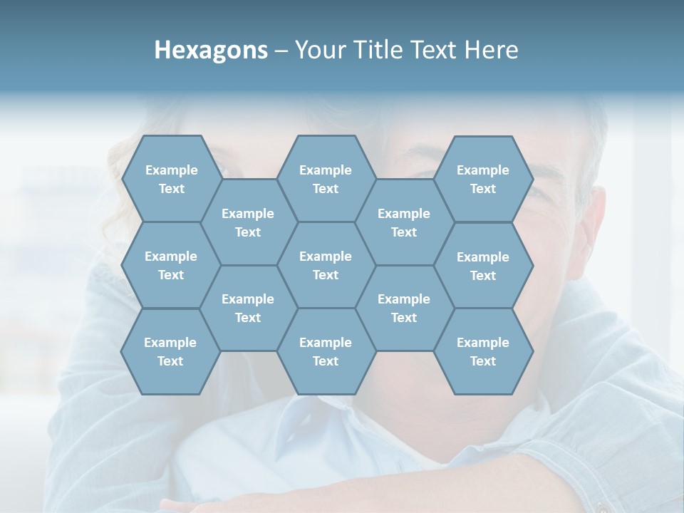 A Man And Woman Are Smiling For The Camera PowerPoint Template
