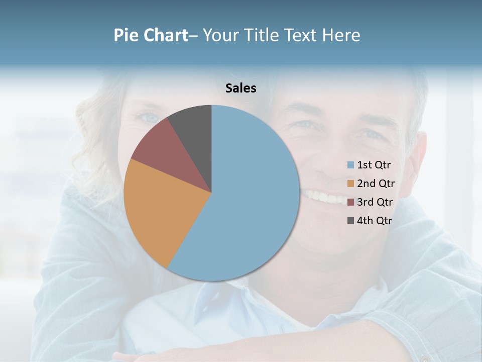 A Man And Woman Are Smiling For The Camera PowerPoint Template