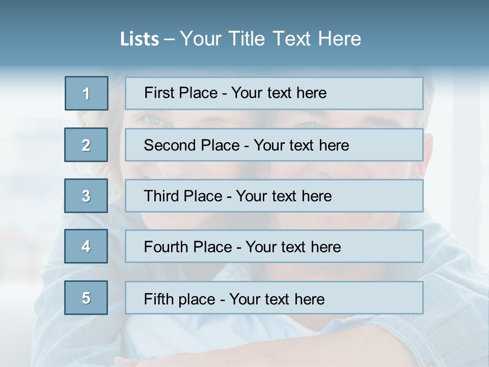 A Man And Woman Are Smiling For The Camera PowerPoint Template