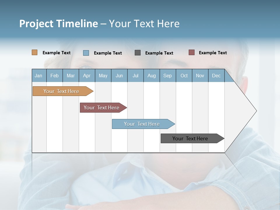 A Man And Woman Are Smiling For The Camera PowerPoint Template