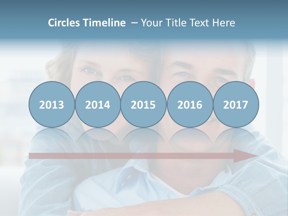 A Man And Woman Are Smiling For The Camera PowerPoint Template