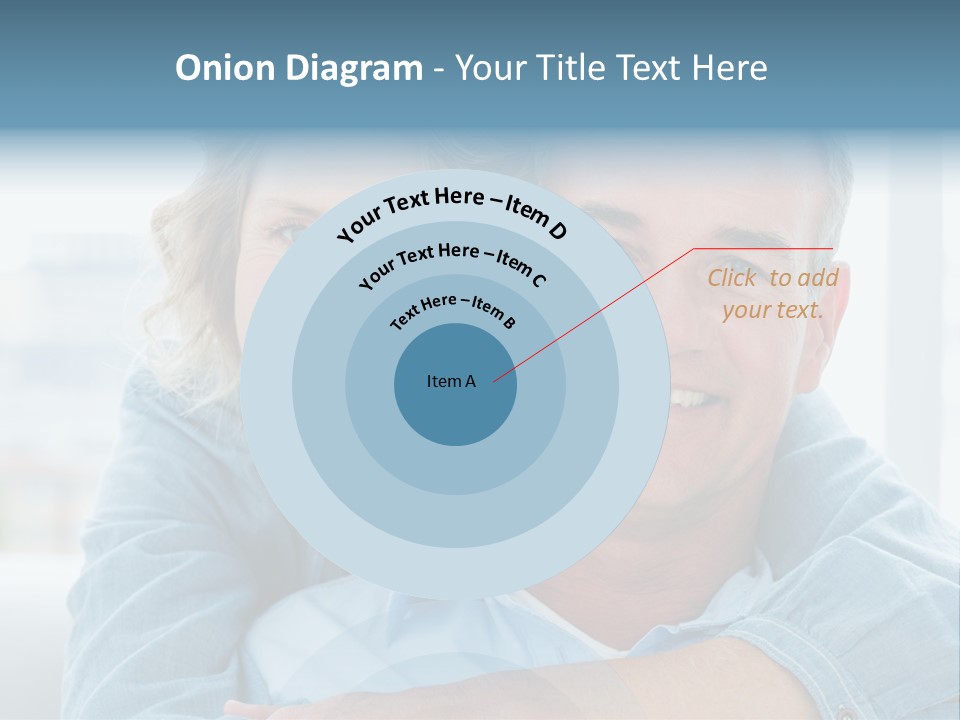 A Man And Woman Are Smiling For The Camera PowerPoint Template
