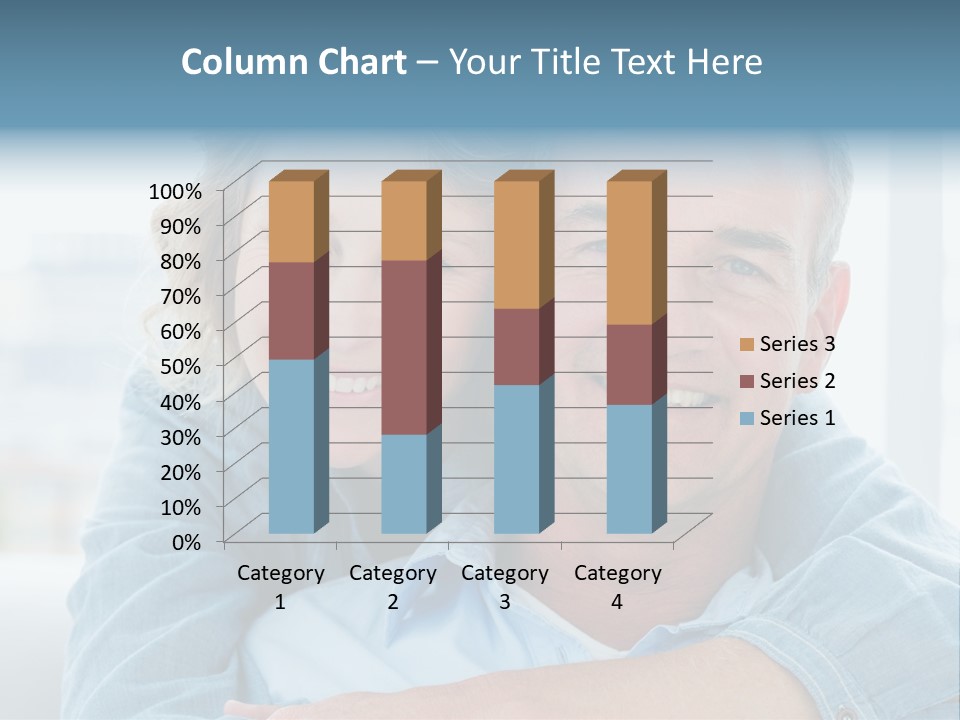 A Man And Woman Are Smiling For The Camera PowerPoint Template