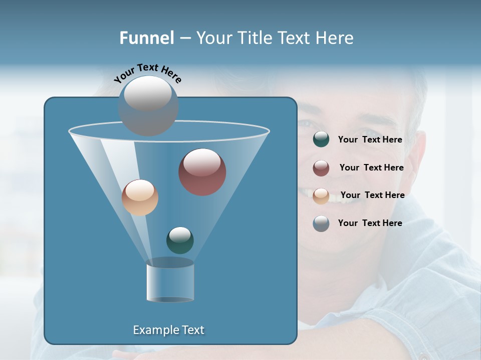 A Man And Woman Are Smiling For The Camera PowerPoint Template