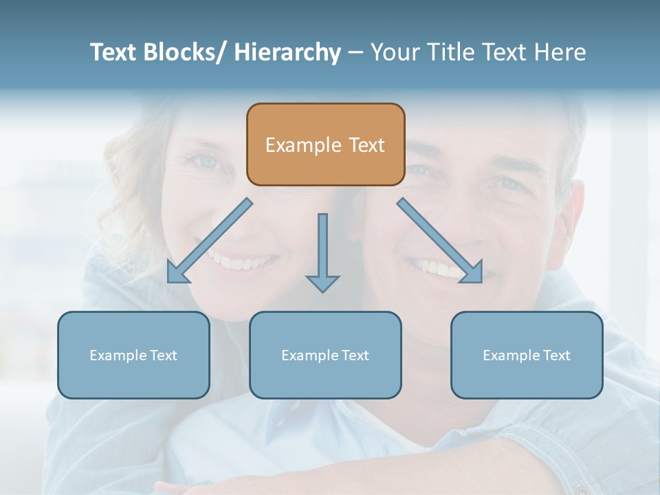 A Man And Woman Are Smiling For The Camera PowerPoint Template