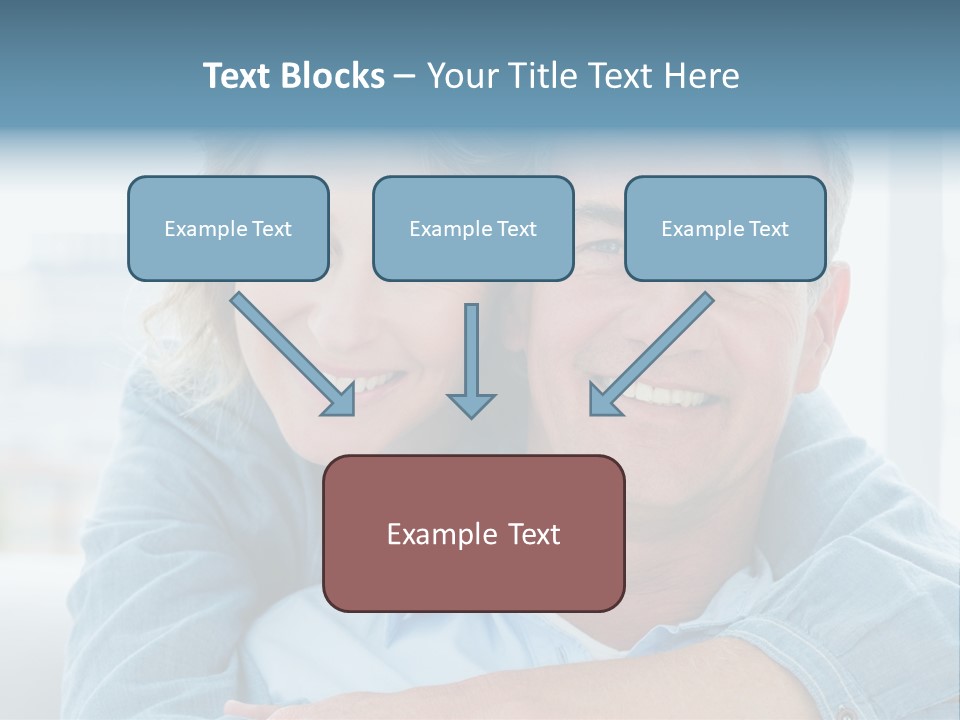 A Man And Woman Are Smiling For The Camera PowerPoint Template