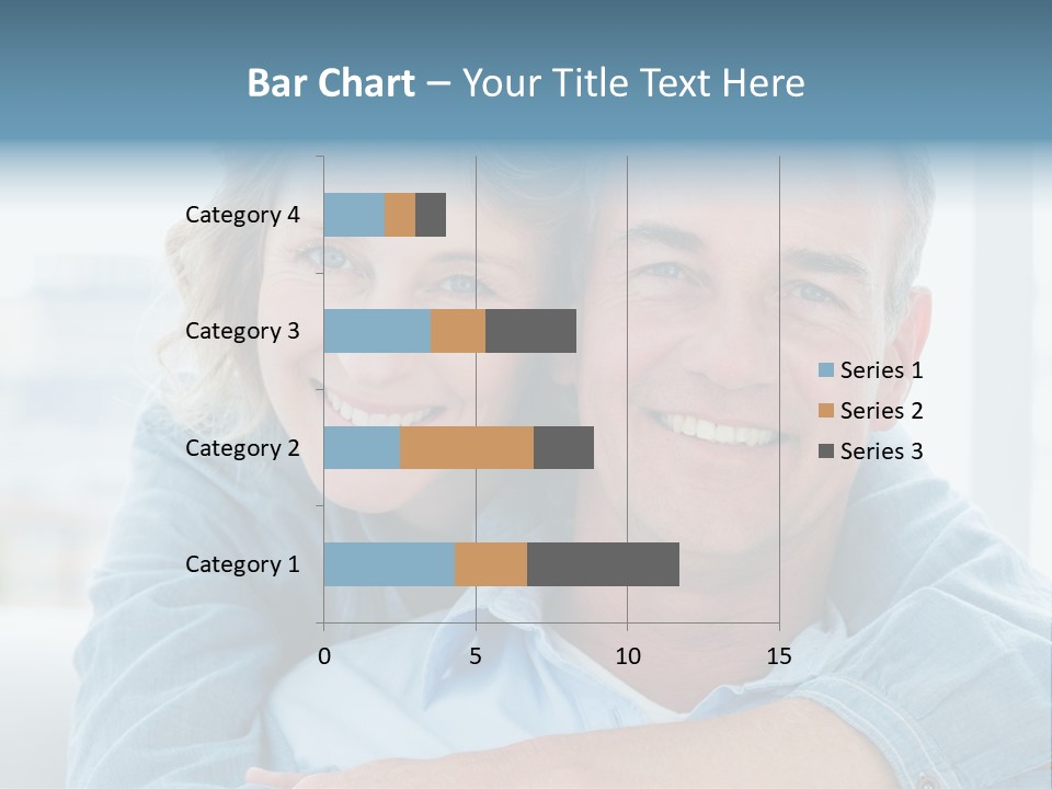 A Man And Woman Are Smiling For The Camera PowerPoint Template