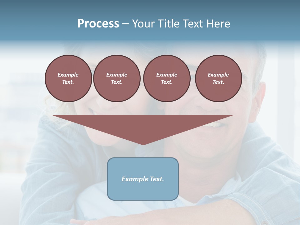 A Man And Woman Are Smiling For The Camera PowerPoint Template