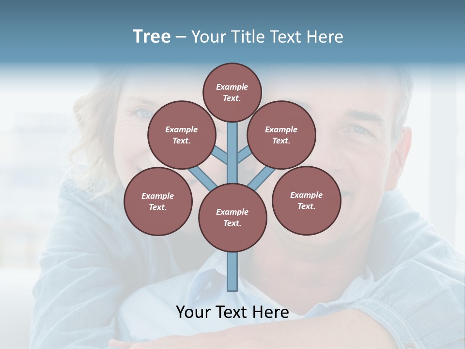 A Man And Woman Are Smiling For The Camera PowerPoint Template