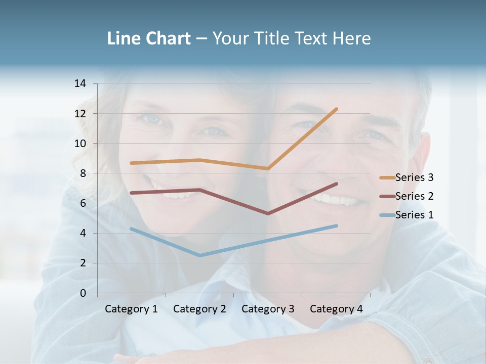 A Man And Woman Are Smiling For The Camera PowerPoint Template