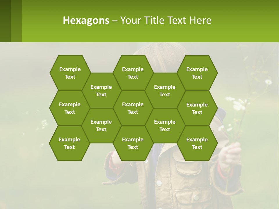 A Little Girl Blowing A Dandelion In A Field PowerPoint Template