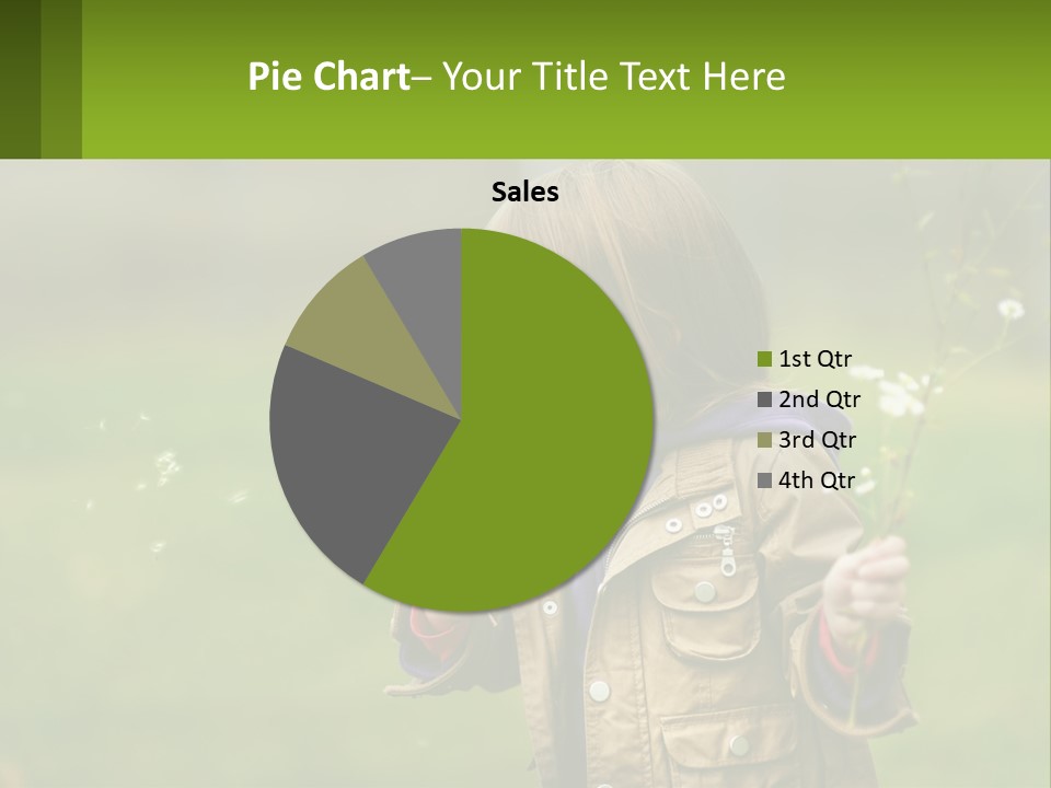 A Little Girl Blowing A Dandelion In A Field PowerPoint Template