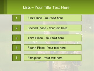 A Little Girl Blowing A Dandelion In A Field PowerPoint Template