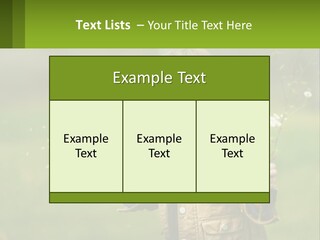 A Little Girl Blowing A Dandelion In A Field PowerPoint Template