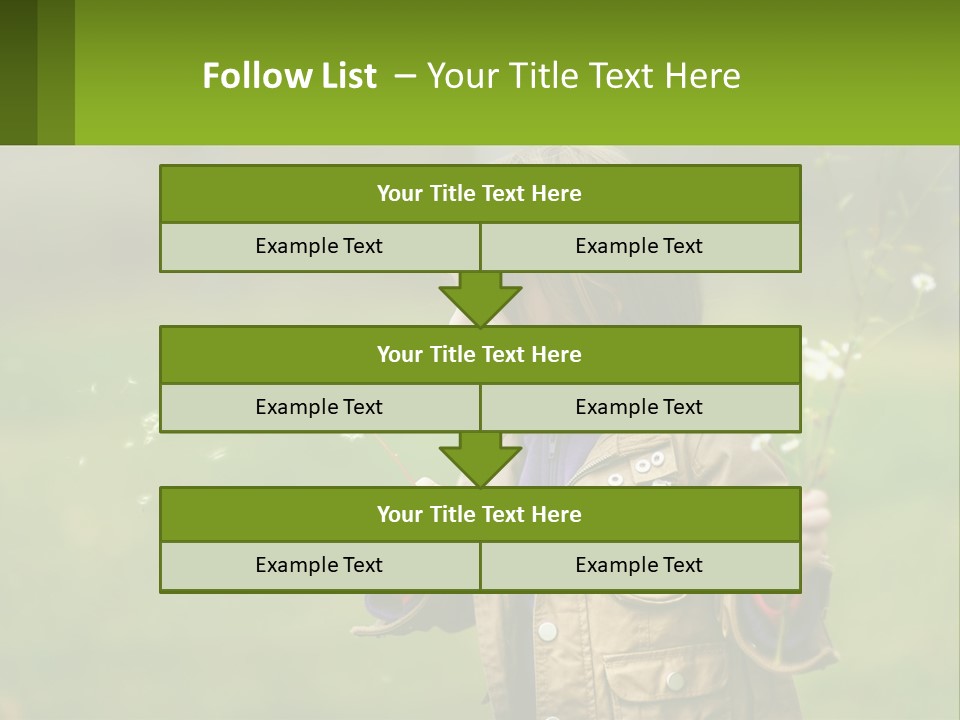 A Little Girl Blowing A Dandelion In A Field PowerPoint Template