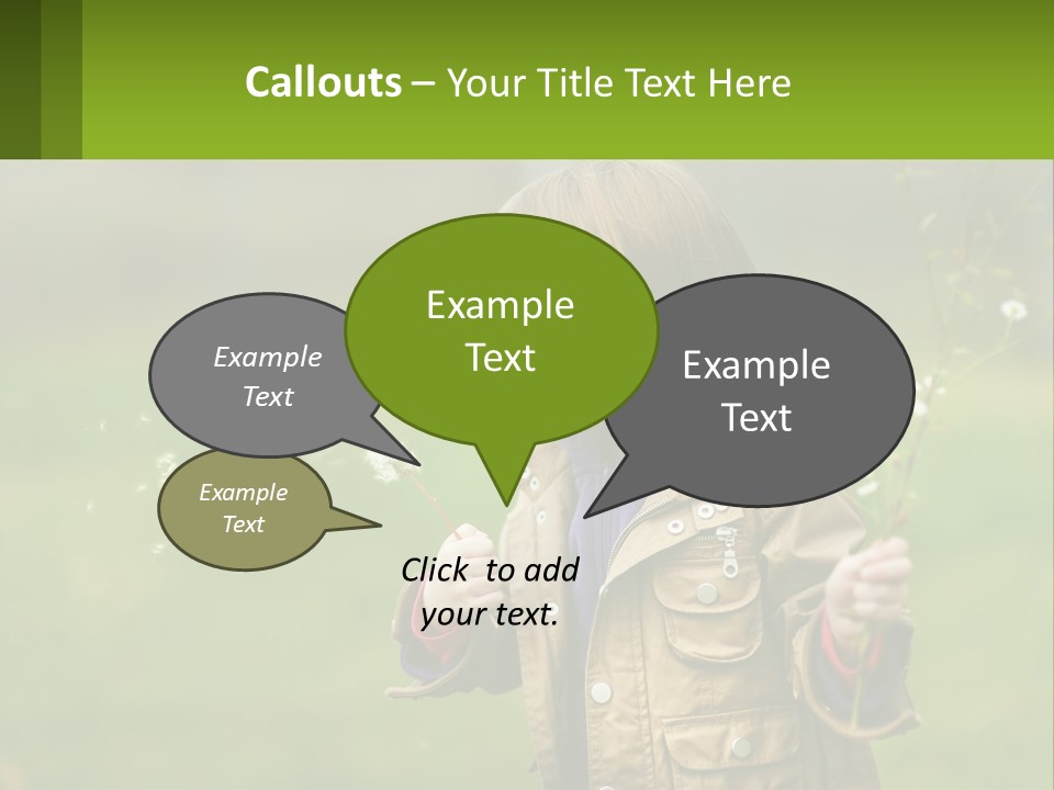 A Little Girl Blowing A Dandelion In A Field PowerPoint Template