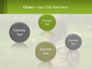 A Little Girl Blowing A Dandelion In A Field PowerPoint Template