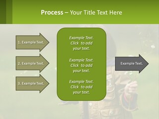 A Little Girl Blowing A Dandelion In A Field PowerPoint Template