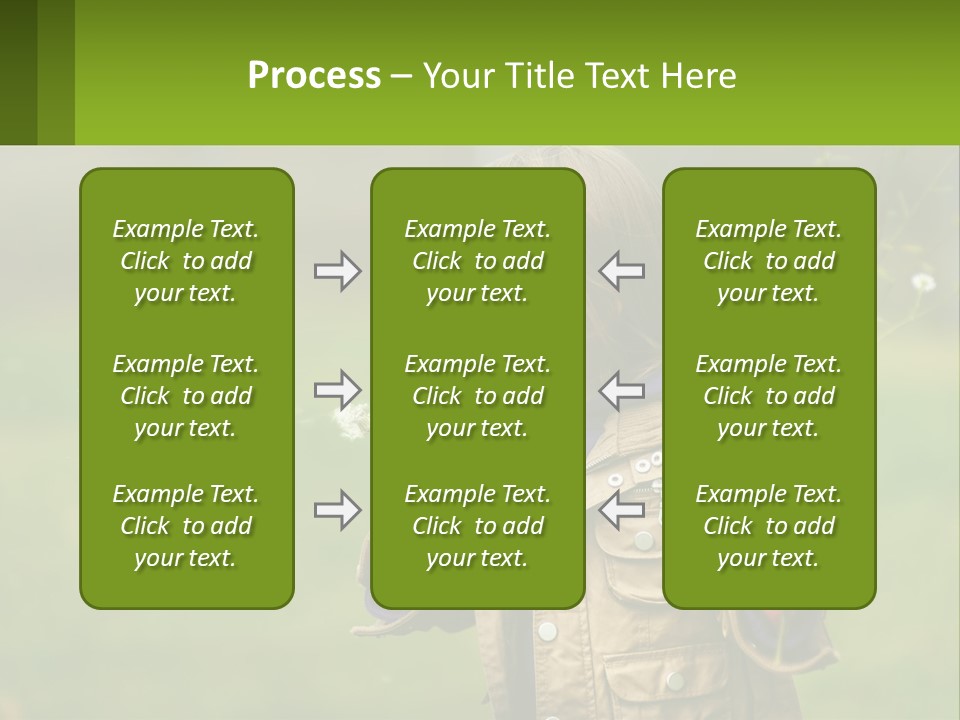 A Little Girl Blowing A Dandelion In A Field PowerPoint Template