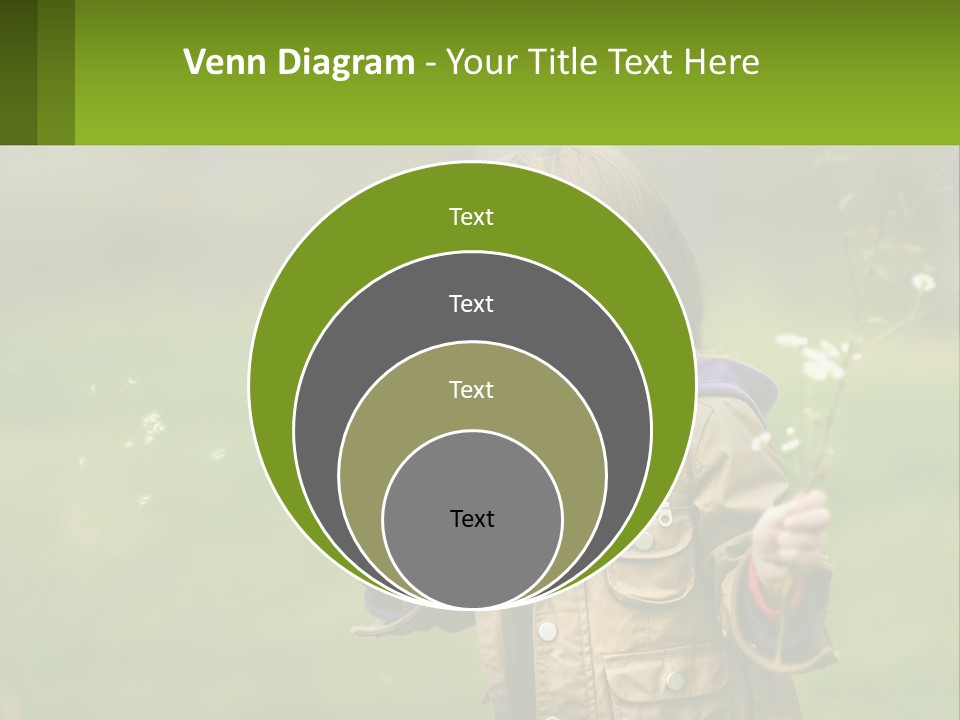 A Little Girl Blowing A Dandelion In A Field PowerPoint Template