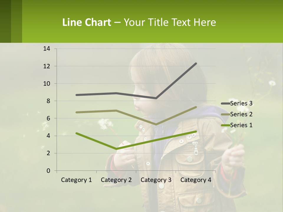 A Little Girl Blowing A Dandelion In A Field PowerPoint Template