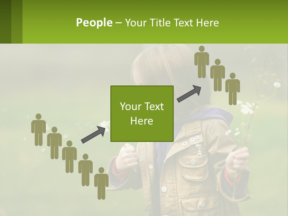 A Little Girl Blowing A Dandelion In A Field PowerPoint Template