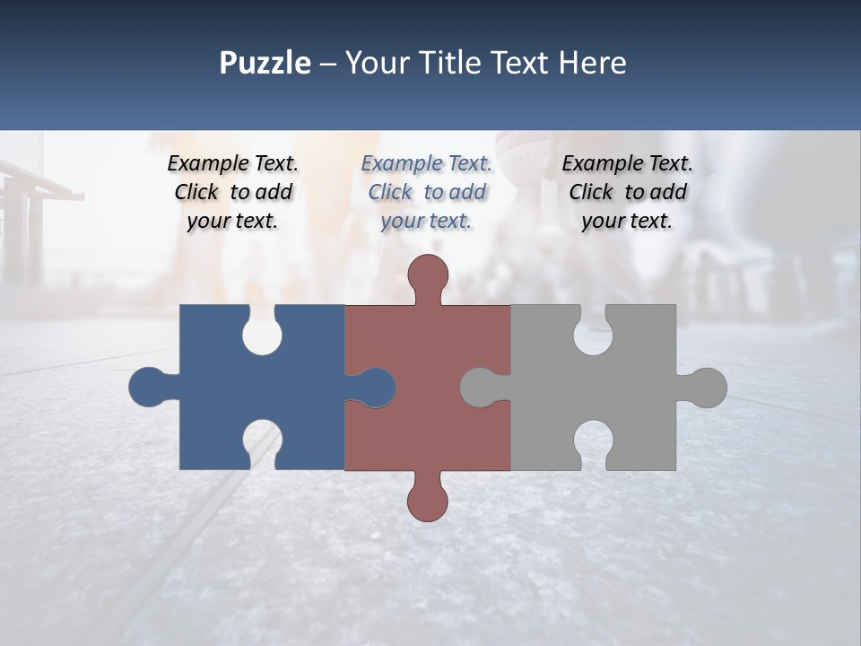 A Group Of People Walking Down A Sidewalk PowerPoint Template