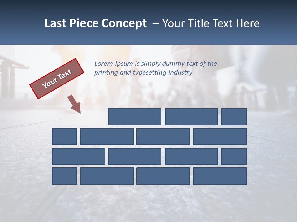A Group Of People Walking Down A Sidewalk PowerPoint Template