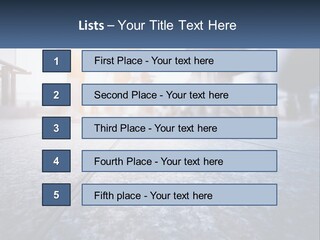 A Group Of People Walking Down A Sidewalk PowerPoint Template